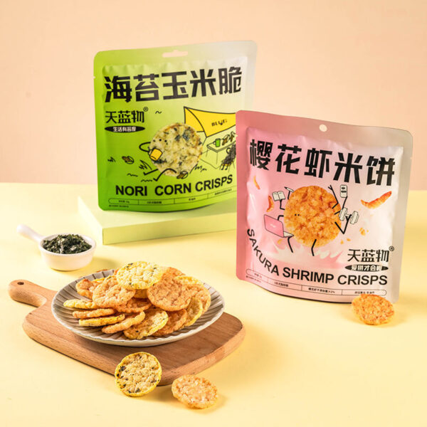 【天蓝物】海苔玉米脆/樱花虾饼