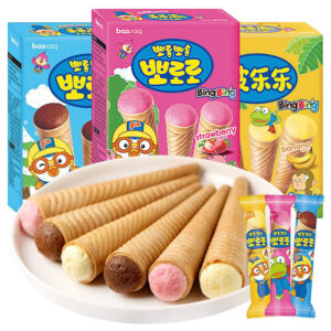 【啵乐乐】冰淇淋型饼干-巧克力味/草莓味/养乐多味