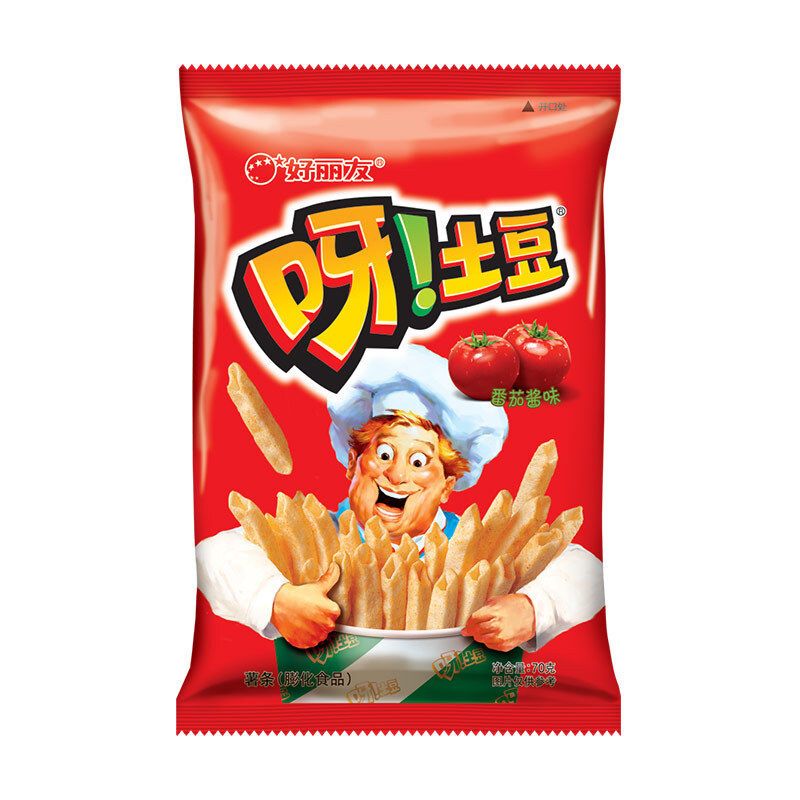 【好丽友】呀! 土豆-番茄酱味/麻辣小龙虾味 70G