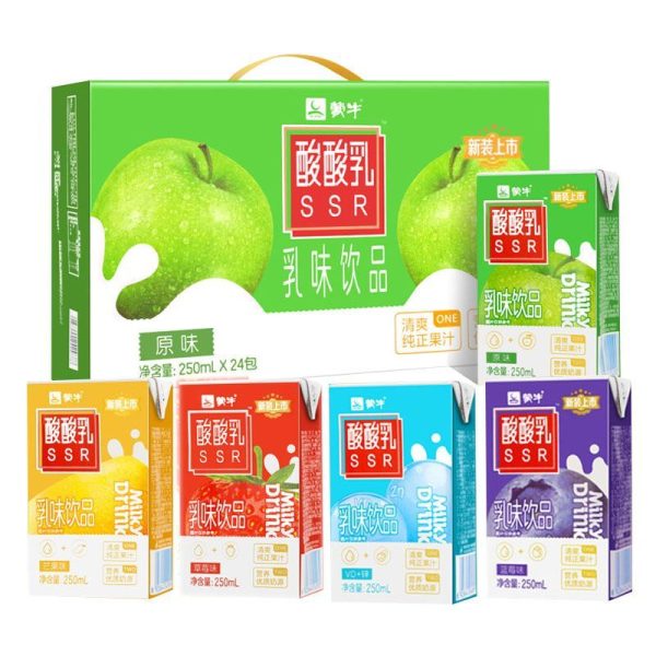 【蒙牛】酸酸乳-原味/草莓味/VD+锌 250ML