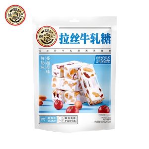 【徐福记】拉丝牛轧糖-草莓蓝莓味/鲜奶蔓越莓味 210G