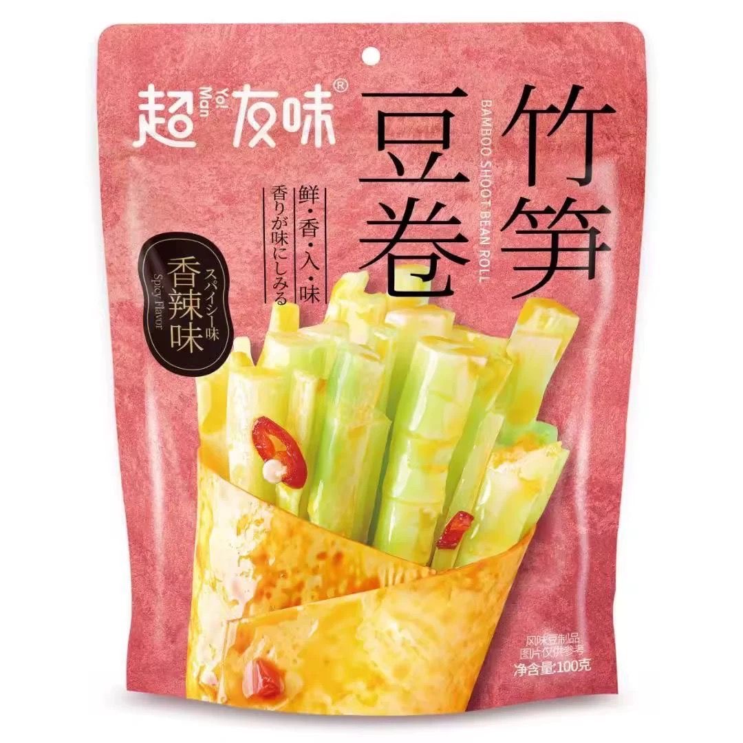 【超友味】香辣味豆卷-杏鲍菇/金针菇/海带/竹笋 100G