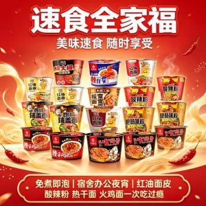 【阿宽】白家陈记经典成都味酸辣粉/超大桶红油面皮/双拼火鸡面
