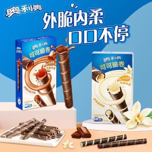 【奥利奥】可可脆卷-浓郁巧克力味/香草慕斯味 50G