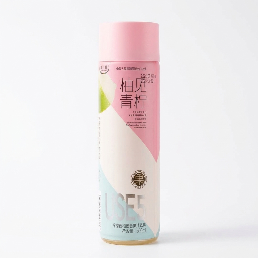 【粒汁健】复合果汁-柚见青柠/纤果茶韵-泰式蜜桃乌龙茶 500ML